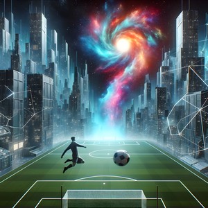 Football in the middle of the city
