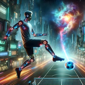 Robot playing ball