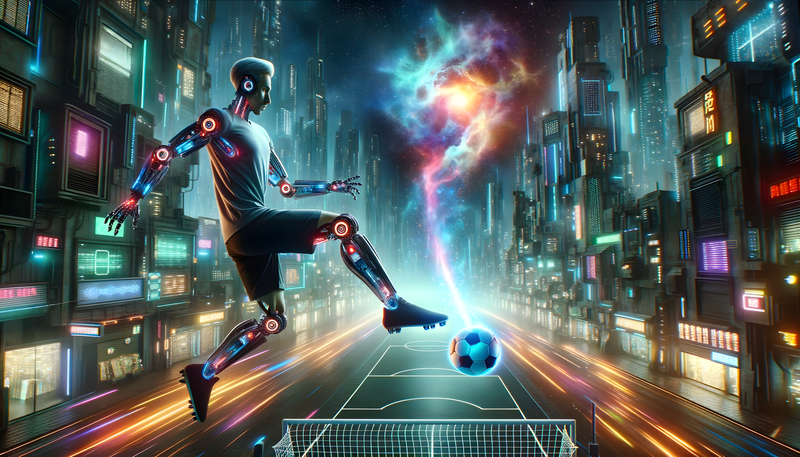 Robot playing ball