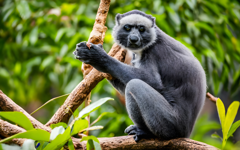 A view of a primate
