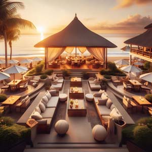 Hotel with beach view