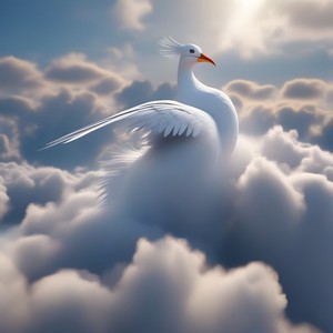 Bird-shaped clouds
