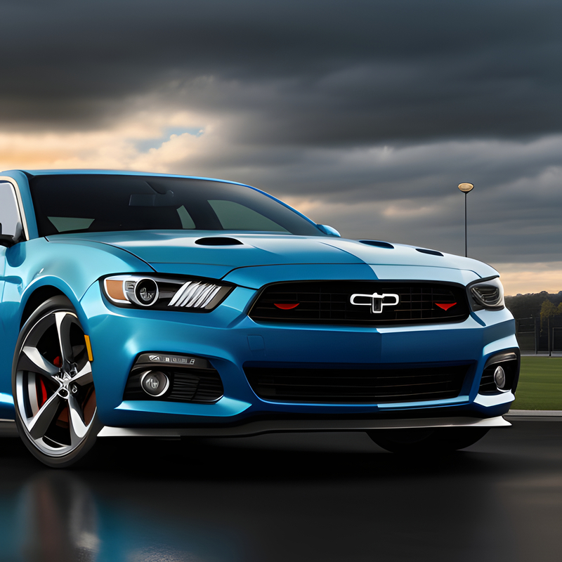 Sports car appearance from the front