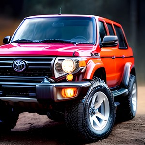 Red Offroad Car