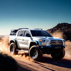 Offroad Car on Dusty Road
