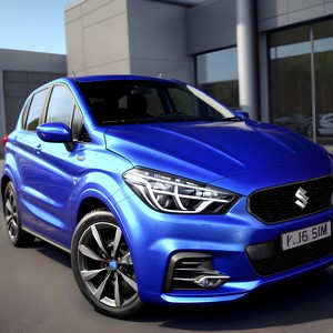 Blue car