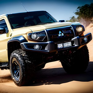Brown offroad car
