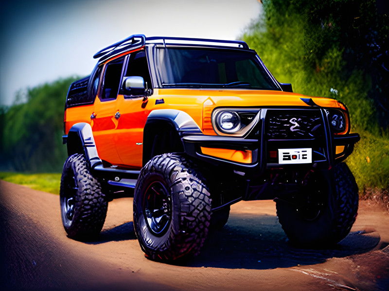 Orange offroad car