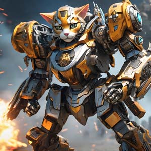 Robot cat in warfare