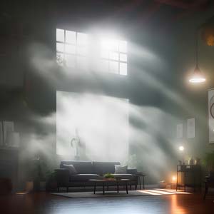 Lounge room and lights