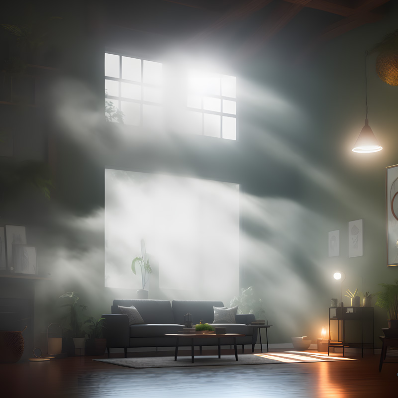 Lounge room and lights