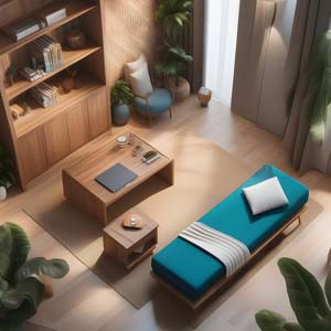 Living room and sofa