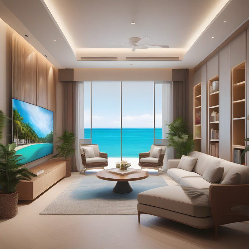 Living rooms and large televisions