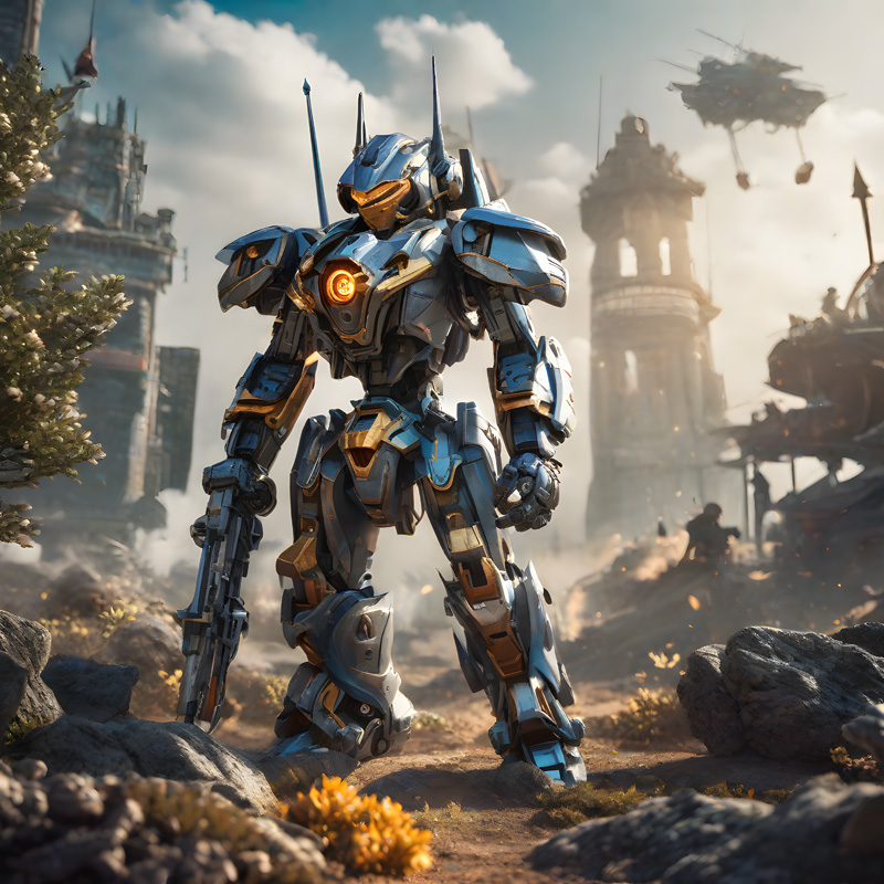 Robots with weapons