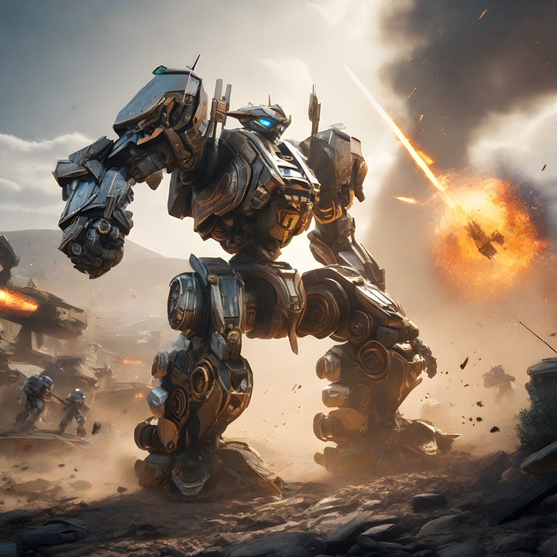 Robots on the battlefield