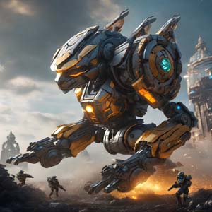 Robots in the midst of war