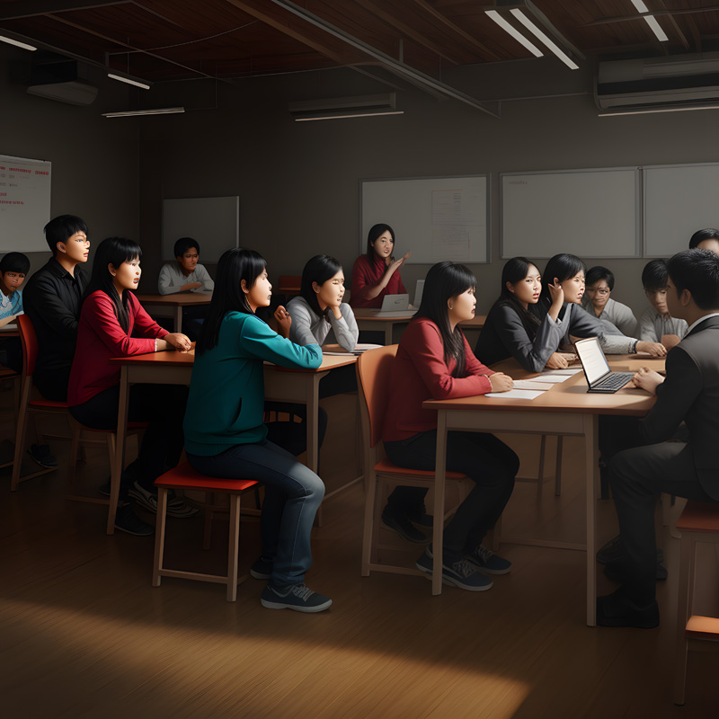 Students are studying