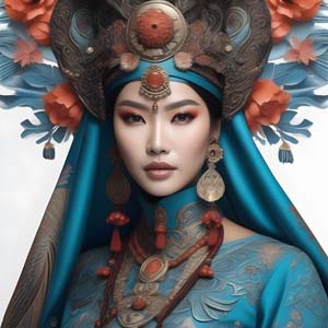 Woman Wear Royal Dresses