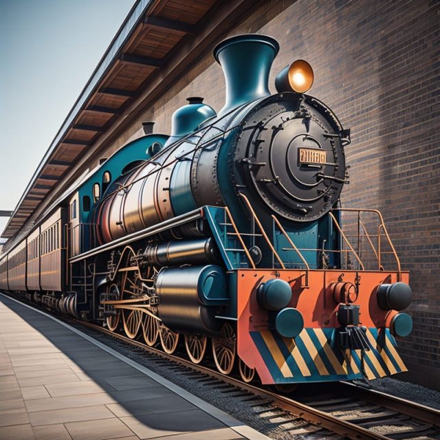 A steam train ready to travel around
