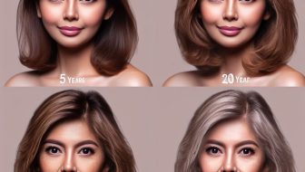 How a woman's face changes over the years