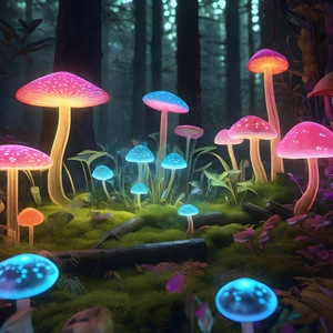 The mushrooms that glow in the forest