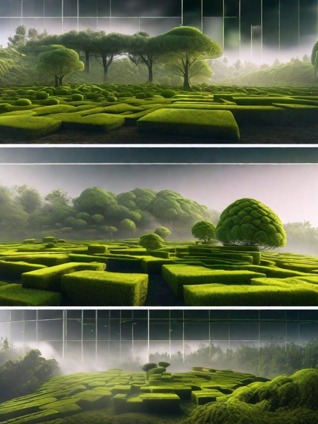 Labyrinths made of plants